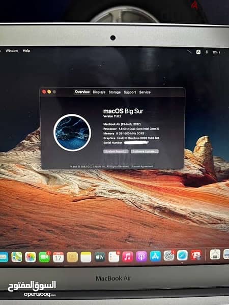 Macbook Air 13inch 2017 251gb 4