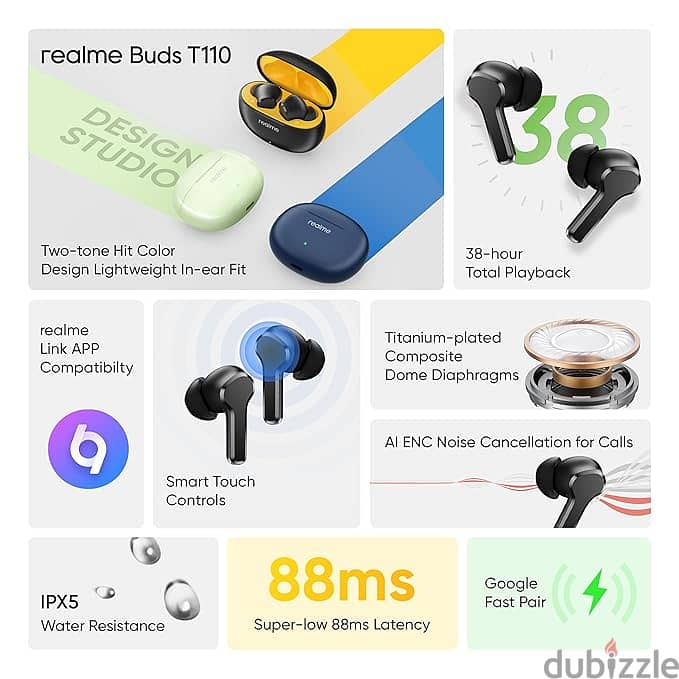 Realme Buds T110 True Wireless Earphone - Brand New, Unused 1