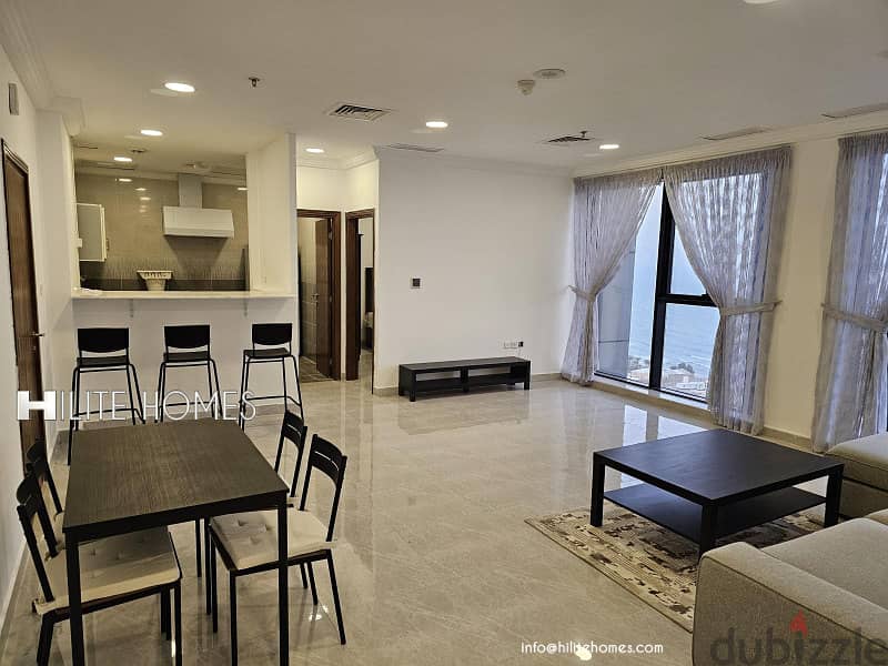 Sea View 2 Bedroom Unfurnished and Fully Furnished apartment, Mahboula 3