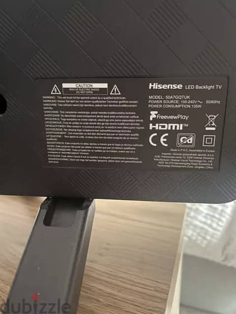 hisense 50 inch smart tv 50A7GQTUK 1