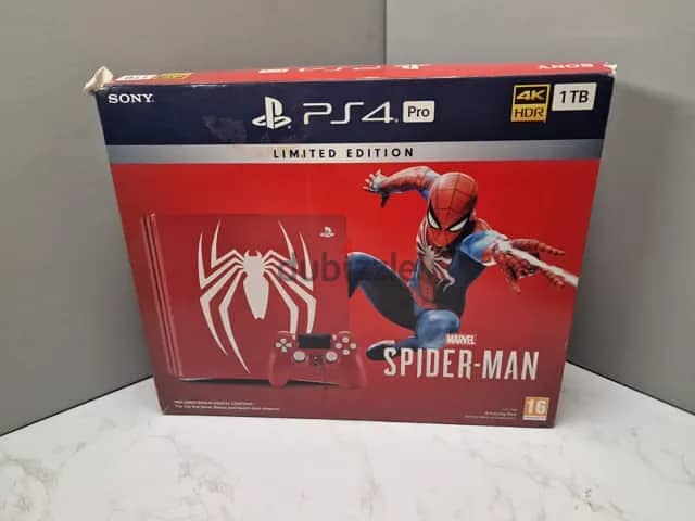 Brand New PlayStation 4 Pro Spiderman 1TB Limited Edition 4