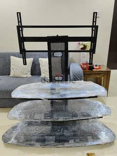 Tv table glass urgent sell