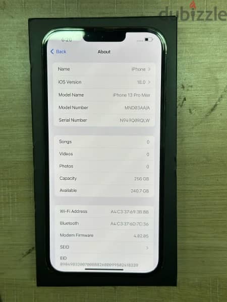 iphone 13 pro max 256GB Alpine green battery health 87% good condition 3