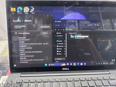 DELL LAPTOP TOUCH SCREEN I7 7GENRATION 16gbram 256gb ssd