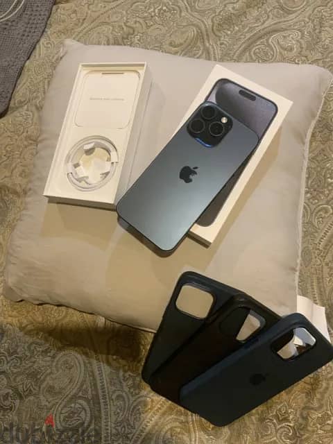 The Brand New Apple iPhone 15 Pro Max 256 GB Blue Original Unlocked 5