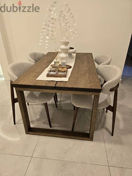 IKEA dinning table + home center dinning chairs 0