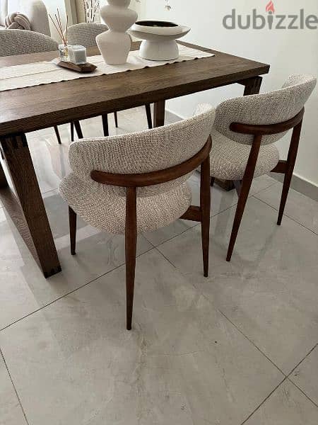 IKEA dinning table + home center dinning chairs 1