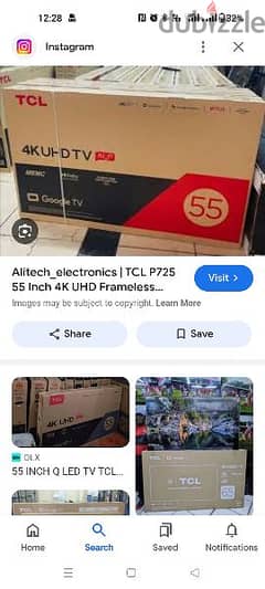 TCL google tv 55 inch new box only not TV