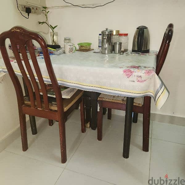 Dining table with Two chair 2