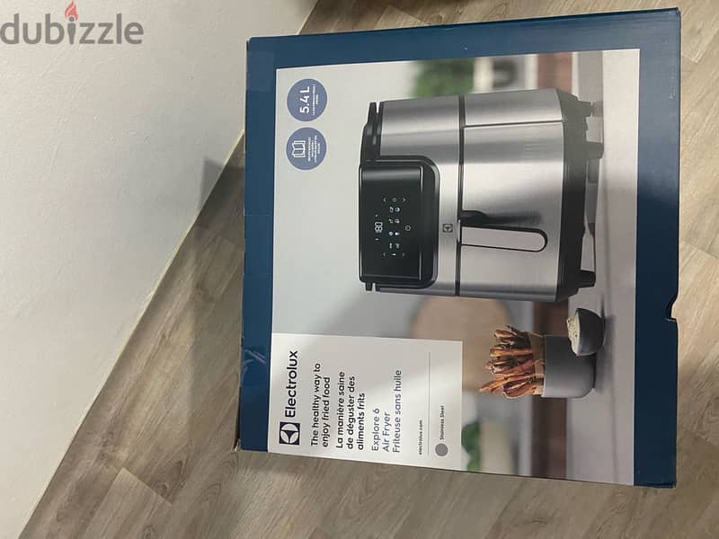 Electrolux Air Fryer, 5.4L, E6AF1-720S – Stainless steel 0