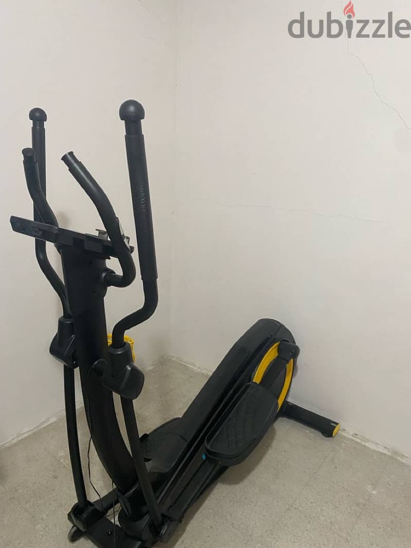 Wansa Cross trainer, E21-8500 - Black/Yellow 2