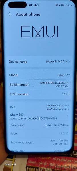 I'm sale Huawei p40 pro 1