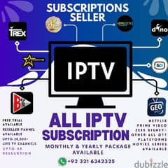 IP-TV Yearly Subscription Available Free Trial Available 0