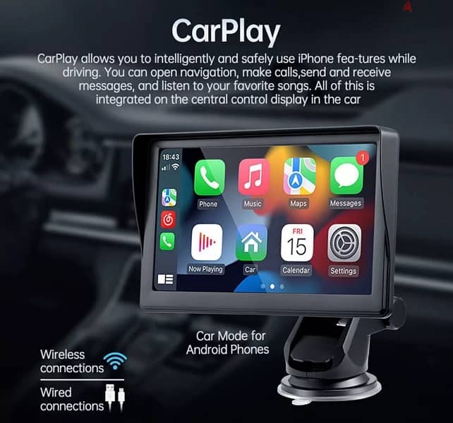 Apple CarPlay/Android Auto/Car infotainment. 2