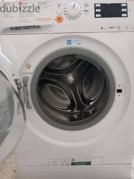 Indesit full automatic washing machine 7kg wash and dry 1