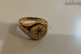 Gold plated ring 0