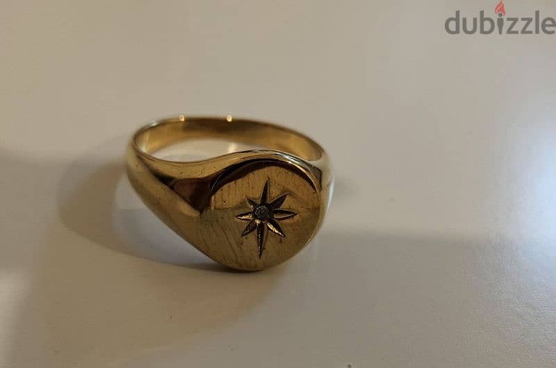 Gold plated ring 0