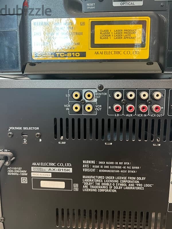 AKAI Cassette with  3 Cd changer 3