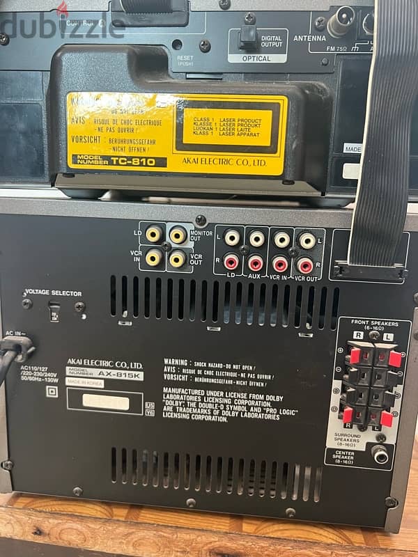 AKAI Cassette with  3 Cd changer 4