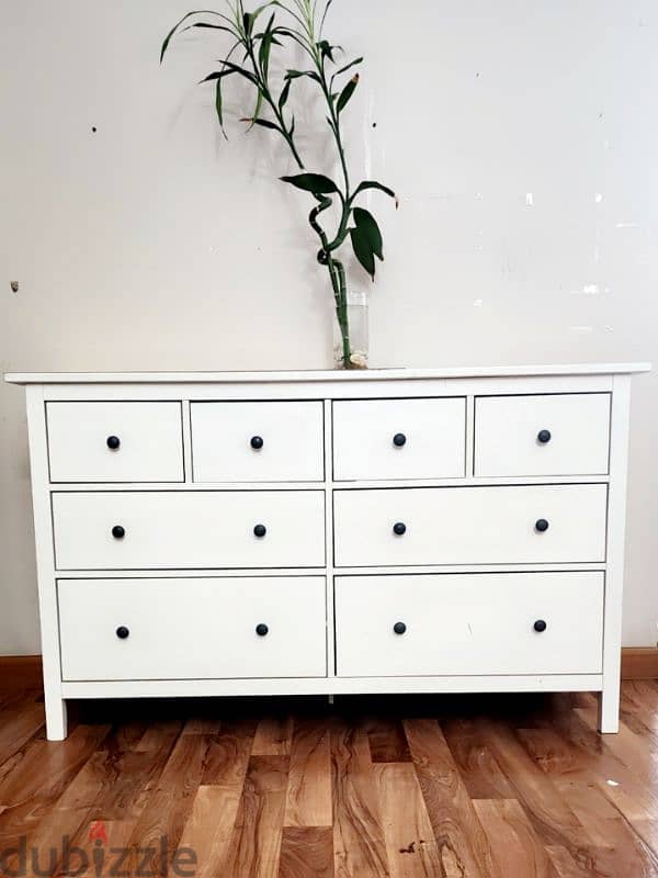 HEMNES
Chest of 8 drawers, white stain, 160x96 cm 2