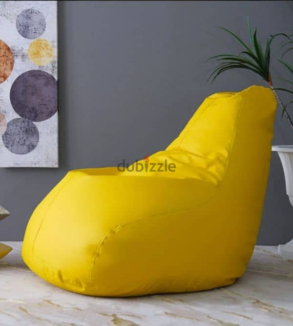 Rocky Tear Drop Bean Bag - Yellow 1