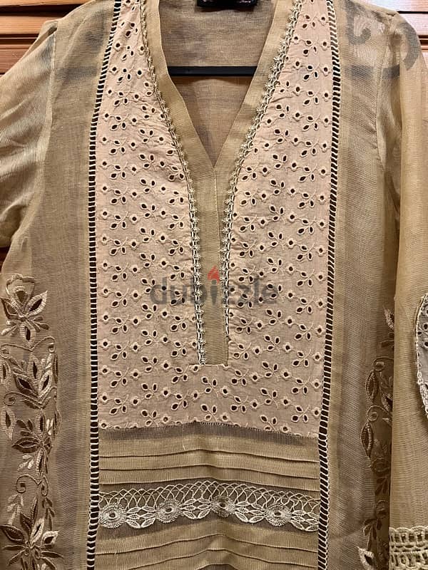 3 piece Stitched Embroidered Suit 1