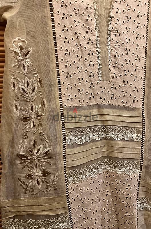 3 piece Stitched Embroidered Suit 3