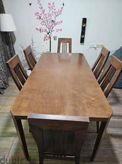 Dining Table with Six Chair 0