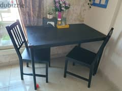 IKEA dining table with 2 chairs 0