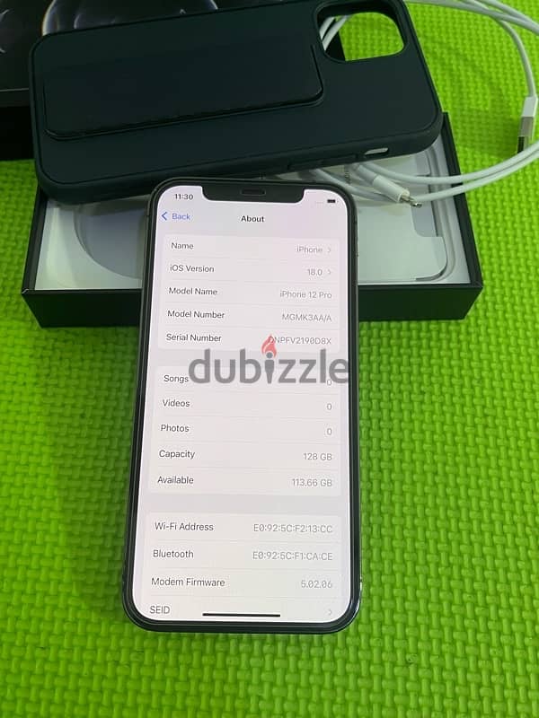 iPhone 12 Pro 128gb 5G battery 87% not change anything like new 10