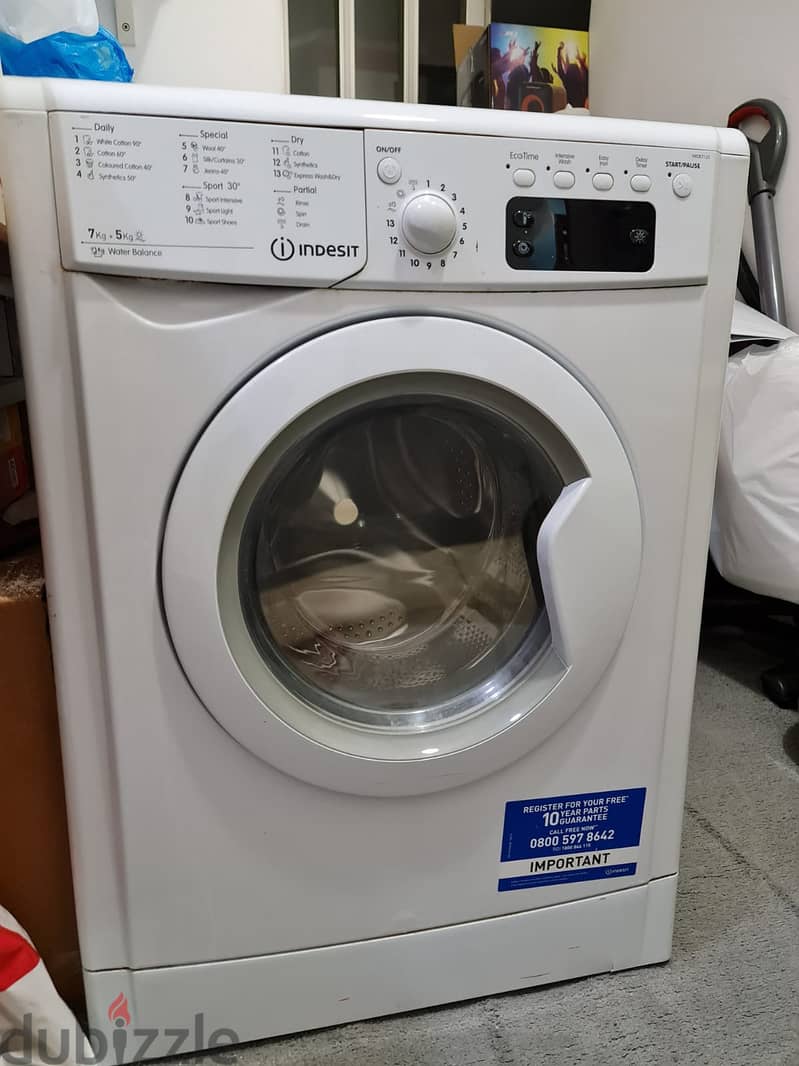 Indesit washer cum dryer 0