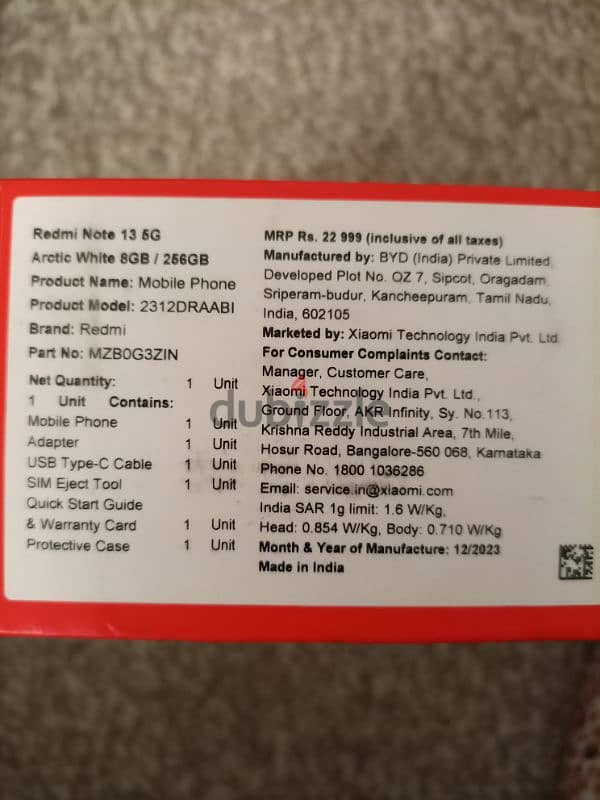 Redmi Note 13 5G in Warranty (only 2 months used) 5