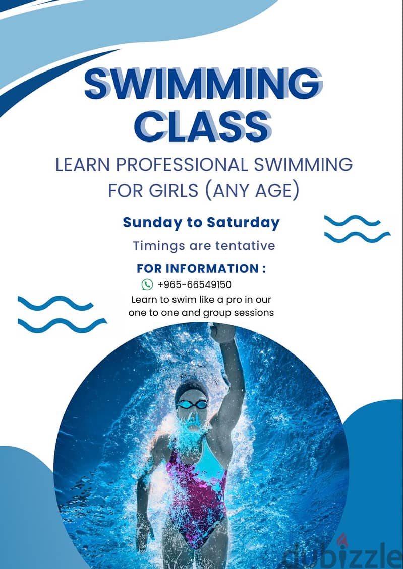 Swimming classes for kids and ladies 0