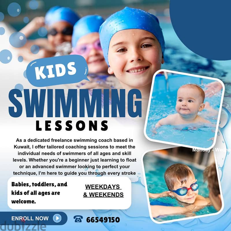 Swimming classes for kids and ladies 1