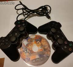 PlayStation game controller with game cd 0