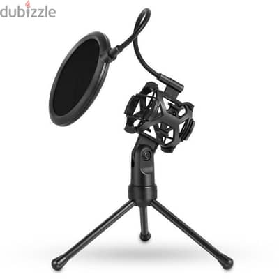 Foldable Microphone Tripod Stand Desktop Mic Holder