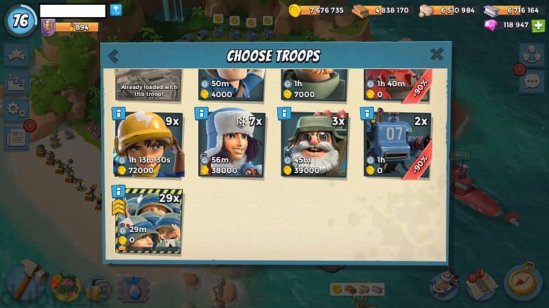 Boom beach account 9