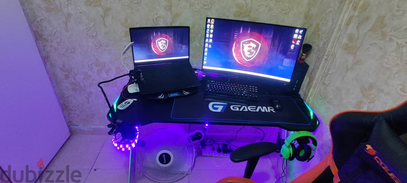 SELLING My Gaming Table (RGB) & Gaming Chair Cougar 1