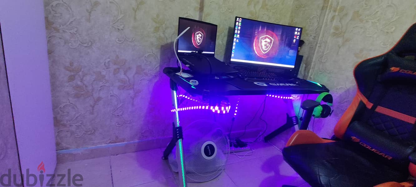 SELLING My Gaming Table (RGB) & Gaming Chair Cougar 2