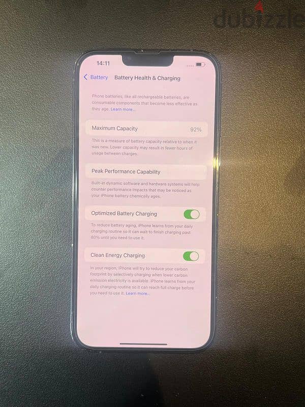 iPhone 13 pro max 128 GB bttary 92% 2