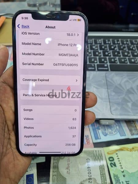 iPhone 12pro 256gb BH88% ALL original  good condition 2