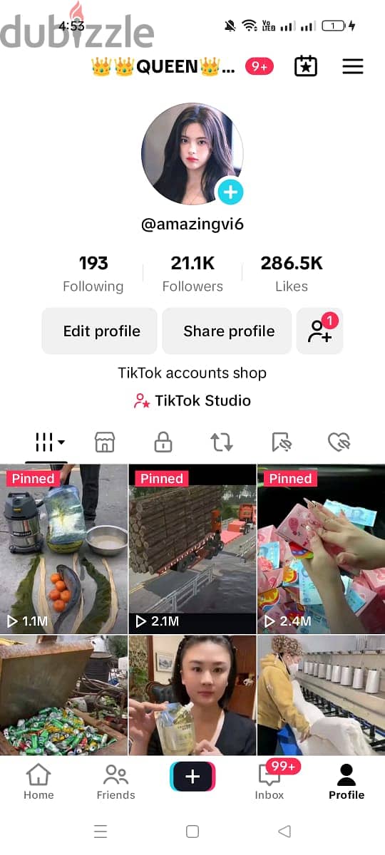 Tiktok Account for sale 50K Followerrss plus account 2