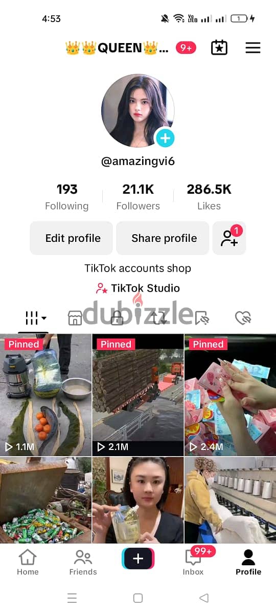 Tiktok Account for sale 50K Followerrss plus 2