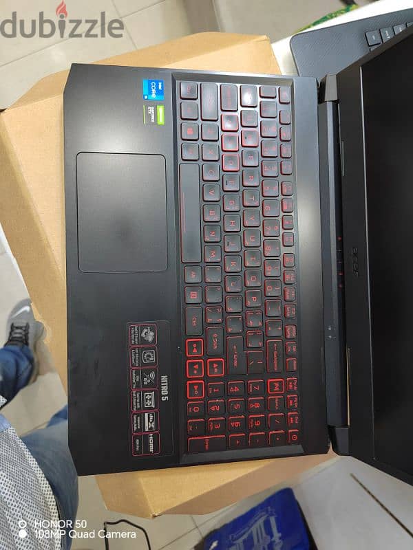 Acer nitro 5 gaming i5 11generation Ram 16 Hard ssd أيسر جمينج جيل ١١ 8