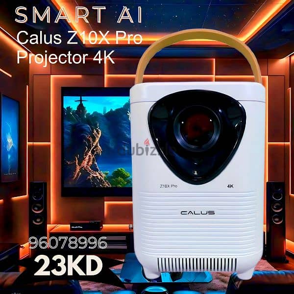 Calus Z8X Pro Projector 4k Has HDMI Port, 2 USB ports 0