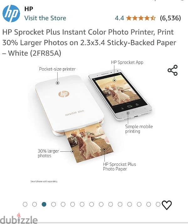 HP SPROCKET PLUS PRINTER 3