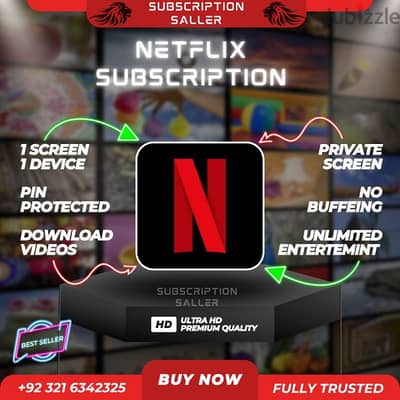 Netflix + prime video offers both Account 6 Month 1 year subscription