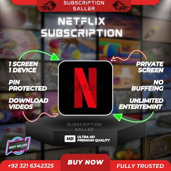 Netflix + prime video offers both Account 6 Month 1 year subscription 0