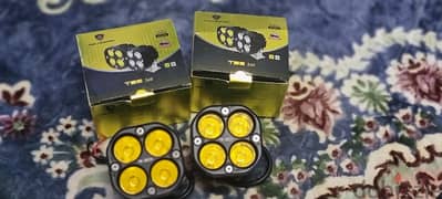 TBS yellow offroad fog lamps New / Pioneer subwoofer 1300 watts 0