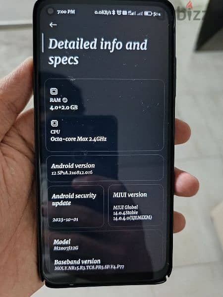 Redmi note 9t used 0